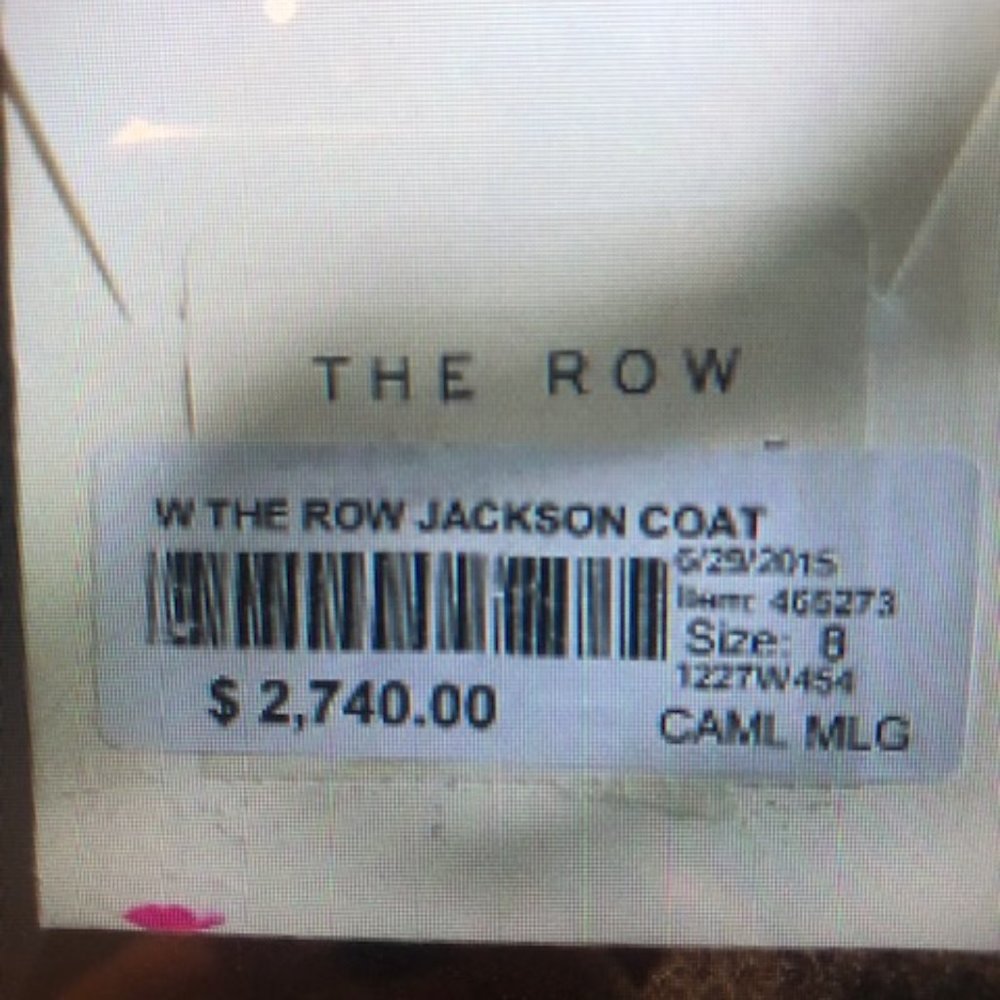*SOLD* The Row “Jackson” Light Camel Wool Coat - Picture 7 of 7